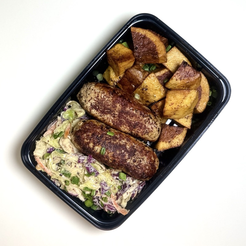 Chicken cutlet coleslaw