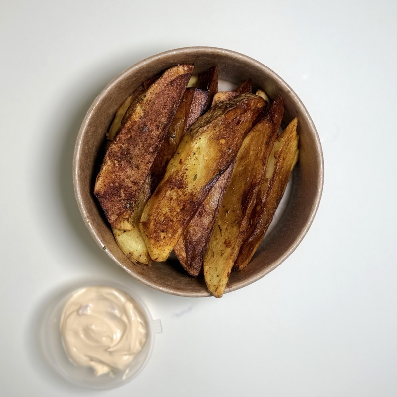 Mexican potatoes spicy mayo