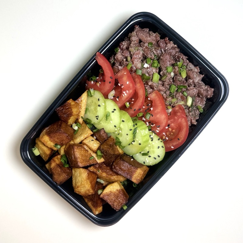 Walnut lobiani salad potatoes